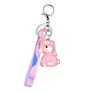 7 Colors Air Bubbles Unicorn Keychain Women Jewelry Acrylic Pendant Key Chains Car Handbag Accessories Keyring