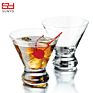 8-Ounces Crystal Clear Handmade Bar Stemless Cocktail Martini Glass