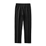 87% Cotton 13% Polyester Long Sport Trousers Men Straight Sweat Pants with Zipper Pockets