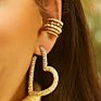 925 Sterling Silver 14K Gold Plated Pearls Star Clip on Cartilage Earrings round Sparkling Crystal Huggie Ear Cuff for Women