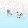 925 Sterling Silver Anchor Stud Earrings for Women Girls Jewelry