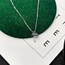 925 Sterling Silver Enamel Crystal Palm Tree Pendant Necklace