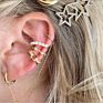 925 Sterling Silver Jewelry Freshwater Pearl Cuff Ear Earrings for Women Gift