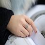 925 Sterling Silver Leaf Feather Shape Rings Silver Opening Adjustable Rings for Men or Woman