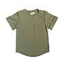 95 Cotton 5 Spandex Korean Cotton Short Sleeve Tops Children Boys Plain Pocket Scoop Tee Shirts