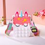 , Lovely Silicone Bag Animal Cartoon Coin Purse Kids Cross Body Bag Unicorn Purses for Kids