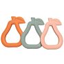 A Bpa Pear Organic Soft Food Grade Silicone Baby Teething Teether Toys