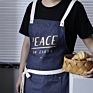 Adjustable Hotel Household Restaurant Bistro Kitchen Apron Denim Bbq Apron Blue Jean Fabric Apron