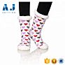 Aj18206 Christmas Gift Heart Thick Thermal Fuzzy Slipper Socks for Women