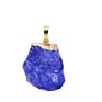 American Irregular Natural Stone Pendants for Making Necklace Simple Gold Plated Amethyst Rough Stone Crystal Necklace
