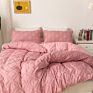 American Style Microfiber Blush Duvet Cover Quilt Cover Three Pieces Set Bedding Set