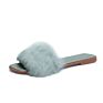 Anmai Stylish Slides House Flat Furry Slippers Women Casual Slippers for Women