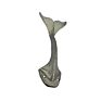 Antique the Whale Tail Shape Cast Iron Coat Hook Rustic Decorative Key Hanger