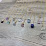 Aquamarine Gemstone Healing Crystal Quartz Dainty Natural Gemstone Birthstone Necklace