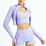 Arrical Women Jacket Running Gym Tops Ladies Tight Sports Jacket Cropped