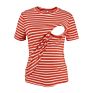Arrivals Women's Maternity Tops Nursing Clothes Striped Breastfeeding T-Shirt