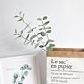 Artificial Greenery Eucalyptus Stems Straight Silver Dollar Eucalyptus Leaf Silk Bushes Plastic Plants Floral for Home Wedding