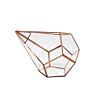 Artificial Indoor Plant Crystal Hanging Geometric Glass Terrarium Rose Gold Glass & Crystal Vases