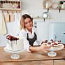 Assemble White Vintage Antique Wedding Dessert Cake Pedestal Display Stand Cupcake Server Rustic Farmhouse Wood Cake Stands