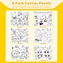 Aureuo Pre-Printed Canvas Science Nature Themed Boy Painting Set Diy Painting Kits for Kids
