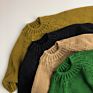 Autumn and Children's Thick Green Thick Knitting Simple Solid Color Pullover round Neck Kid's Sweater