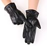 Autumn and Outdoor Cycling, Cycling, Driving, plus Velvet, Warm and Cold, Ladies Leather Gloves