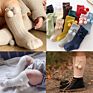 Autumn Children's Knee High Socks Baby Girls Cute Ball Decoration Tube Socks Little Girls Pom Deco Double Needle