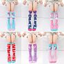 Autumn Fancy Funny Unicorn Cartoon Animal Cotton Stocking Knee High Little Girls Children Kids Socks with Drawing