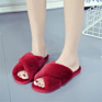 Autumn House Shoes Women Home Slippers Warm Faux Fur Ladies Cross Soft Plush Furry Female Open Toe Shoes