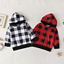 Autumn Sweatshirts for Girls Plaid Children Sweater Kids Pullover Toddler Hoodies Baby Outerwear