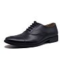 Avatar Good 100% Genuine Leather Shoes for Men Uniform Dress Military Office Leather Shoes Black