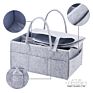 Baby Diaper Bag Basket Diaper Caddy Nursery Organizer Hanging Felt Diaper Caddy