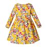 Baby Flower Girl Dresses Boho Cotton Long Sleeve Printing Kids Frocks Party Wear Girls Dress Children Clothes