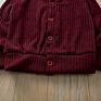 Baby Girls Autumn Sweater Coat Fall Color Burgundy Black Grey Pink Long Sleeve Soft Cotton Tops Sweater Jacket