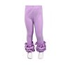 Baby Girls Boutique Stock Rts Ruffle Pants Solid Color Icing Leggings Kids Infant Long Ruffle Casual Pants
