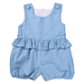 Baby Girls Clothes Boutique 100 Cotton Gingham Seersucker Infant Girls Kids Bubble Lined Ruffle Cute Baby Rompers