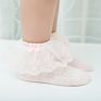 Baby Kids Princess Dress Sock Mesh Breathable Thin White Ruffle Bow Pearl Girl's Lace Baby Socks
