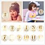 Baby Monthly Stickers Gold Letters for Newborns Milestone Vinyl Sticker