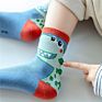 Baby Socks Set 5 Pack Infant Combed Cotton Dinosaur Spring Kids Crew Dress Cute Cartoon Socks