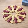 Bamboo Potholder Placemat Square round Bowl Mat
