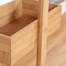 Bamboo Wooden Kitchen Shelf Storage Rack Bath Accessories Bathroom Shower Caddy with 3 Shelves