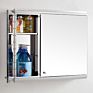 Bathroom Storage Mirror Medicine Cabinet Ss Wall Mount Stainless Steel Modern 15-30 Days Acceptable Polishing Rectangle 23-25 In
