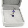 Bbr-114 Piercing Jewelry Belly Button Ring Purple Violet Heart Diamond Women Zodiac Violet Flower Belly Rings