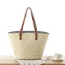 Beach Oversize Straw Bag Hand Woven One Shoulder Straw Beach Tote Bag with Tassel