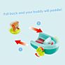 Beach Toy Top Sellers Bath Room Soft Making Floating Swimming Pool Bath Toys for Baby Tubing Pull-Back Boat