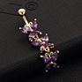 Belly Button Nail Medical Butterfly Shape Navel Nail Piercing Jewelry for Woman