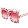 Big Diamond Sun Glasses Square Colored Shades Women Oversized Sunglasses Retro Top Crystal Trend Rhinestone