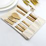 Biodegradable Bamboo Fiber Tableware Sets Spoon Fork Knife Straw Chopsticks Reusable Bamboo Fiber Cutlery Set