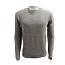 Black Crewneck Pullover Mens Merino Wool Sweater O-Neck Pullover