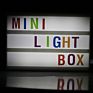 Black Shell A6 Light Box Cinema Mini Led Light Box A6 Size Cinema Lightbox Mini Led Lightbox with Letters Lb-A6-Usb-B Rectangle